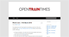 Desktop Screenshot of blog.opentraintimes.com