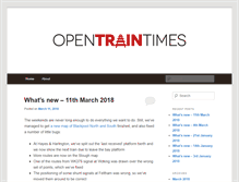 Tablet Screenshot of blog.opentraintimes.com